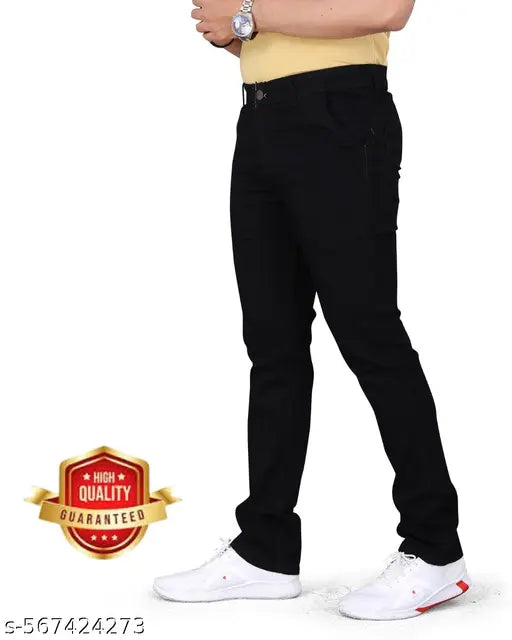 Men’s Jeans – Black & Denim Styles, Trendy & Stylish, High Waist, Stretchable, Comfortable, Branded Look, Perfect for Fashion & Everyday Wear