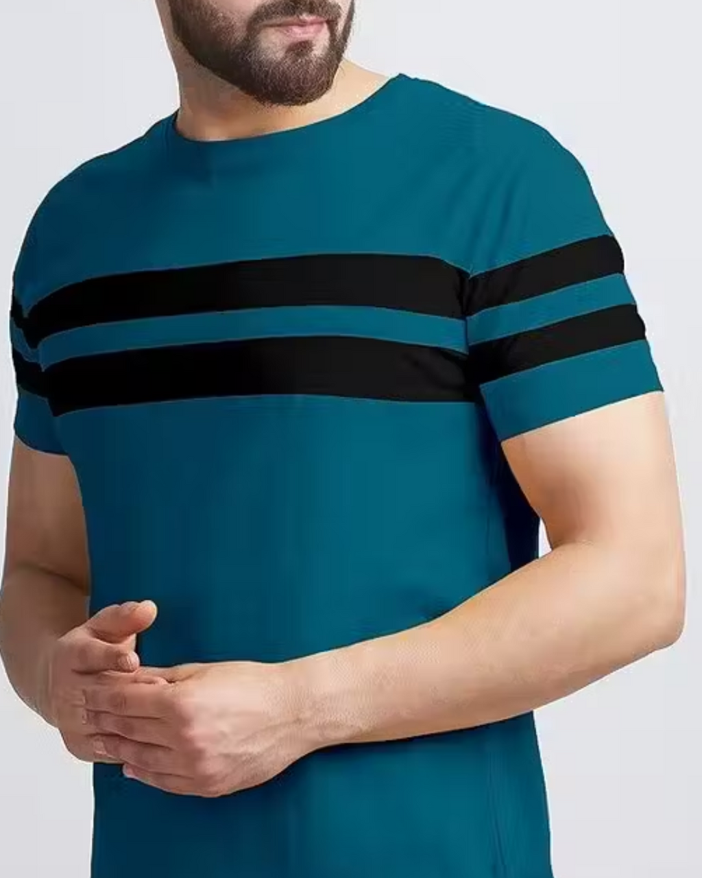 New Stylish Round Neck Men's T-Shirt – Fresh Colors