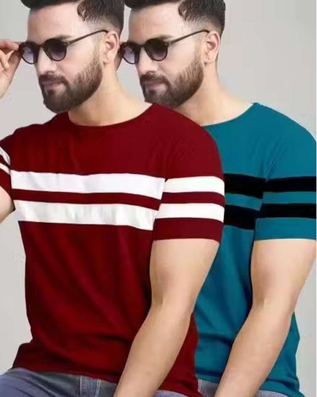 New Stylish Round Neck Men's T-Shirt – Fresh Colors