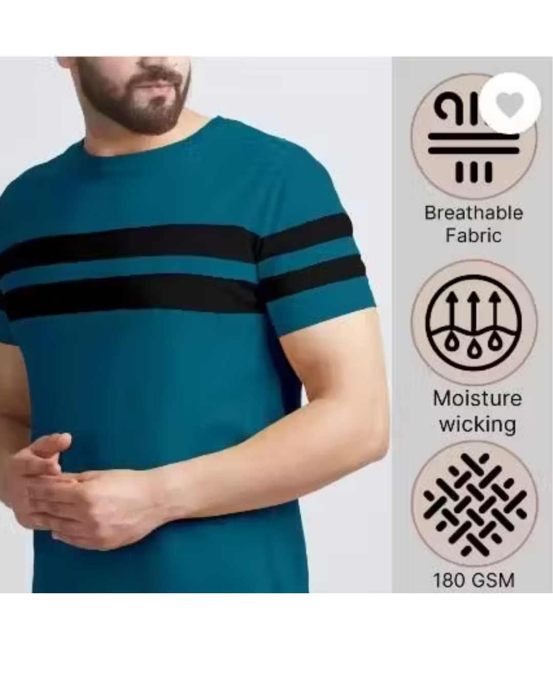 New Stylish Round Neck Men's T-Shirt – Fresh Colors