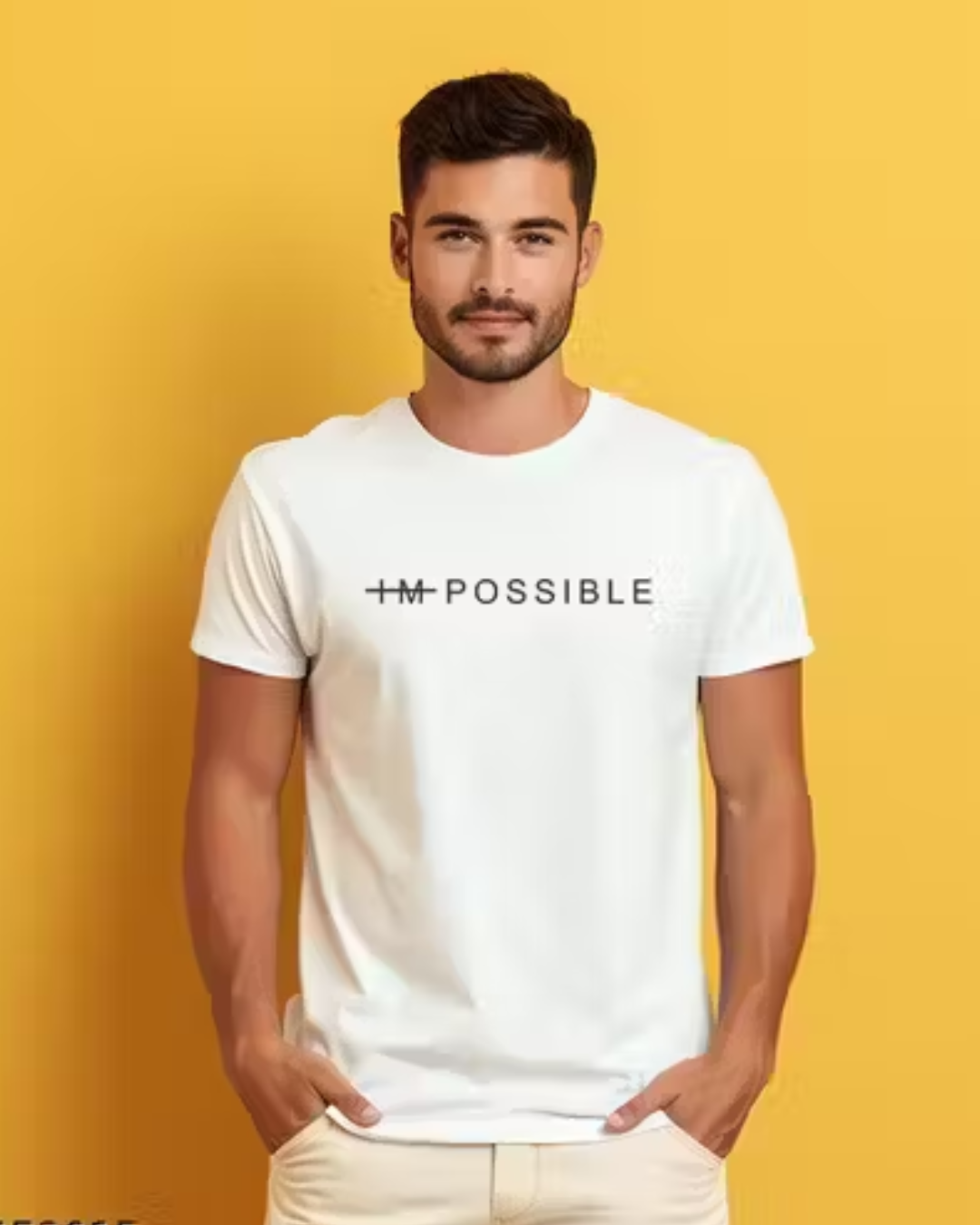 FLYIND VOGUE OUTFIT Men's Pack of 3 White Cotton Typography T-shirts - Comfortable & Stylish