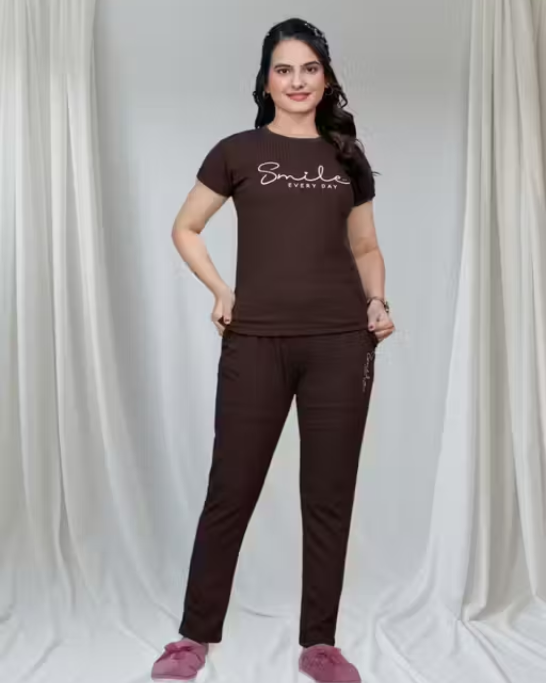 Premium Women's Ribbed Cotton Co-ord Loungewear Set