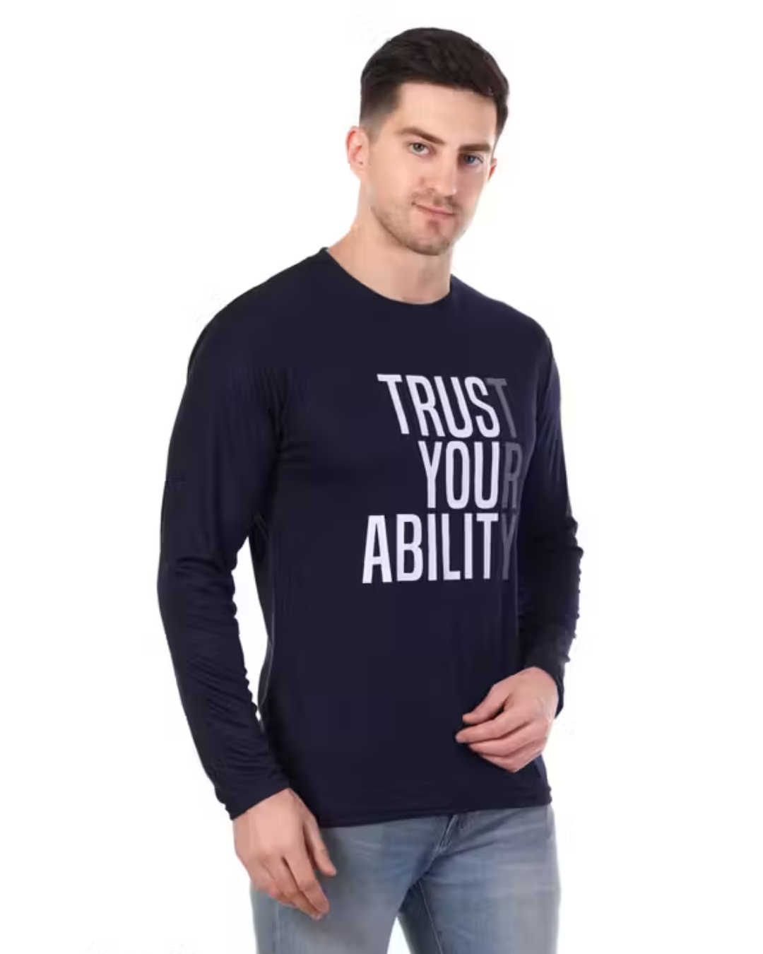 Urbane Trendy Printed Full-Sleeve Dri‑Fit T-Shirt for Men (Pack of 3)