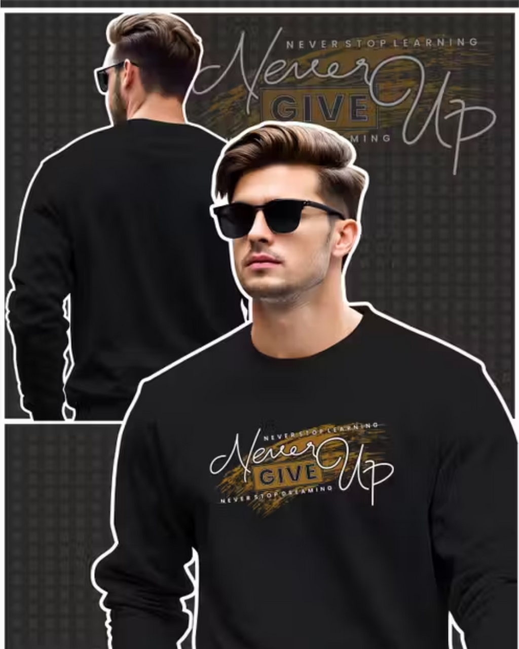 Pretty Designer Men’s Full-Sleeve T‑Shirt