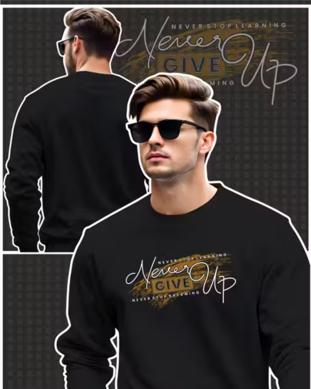 Pretty Designer Men’s Full-Sleeve T‑Shirt