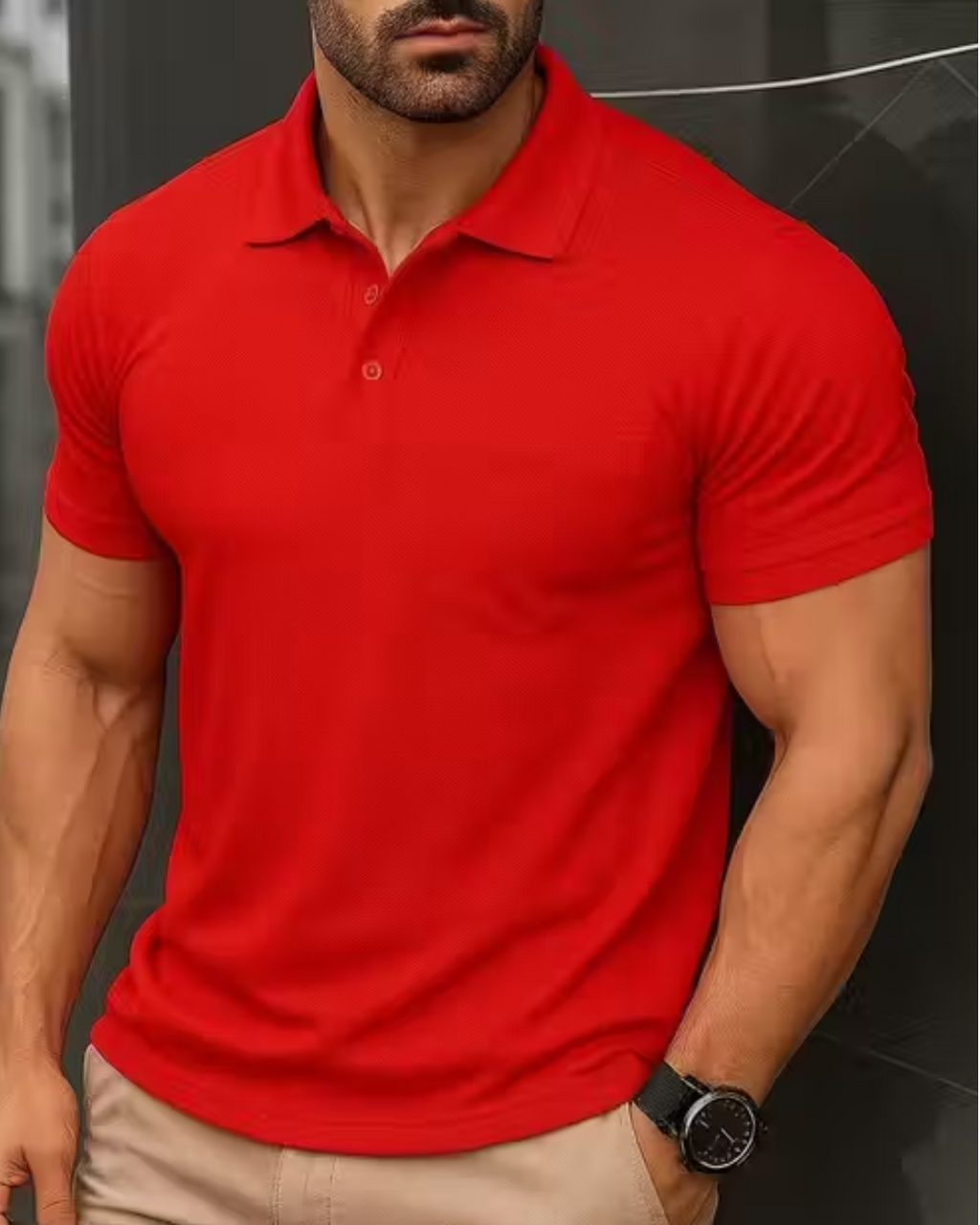 Monte Oak Men’s Solid Polo T-Shirt – Comfortable & Versatile