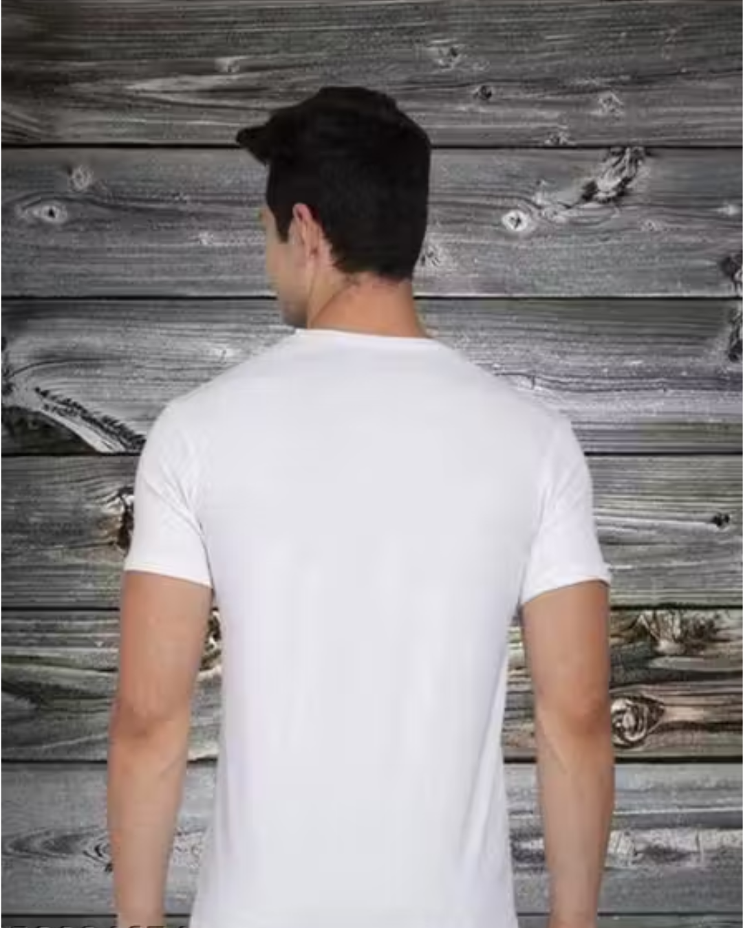 Men’s Solid Black & White Polyester T‑Shirts (Pack of 2) – Short Sleeve, Regular Fit | Budget Pick from India