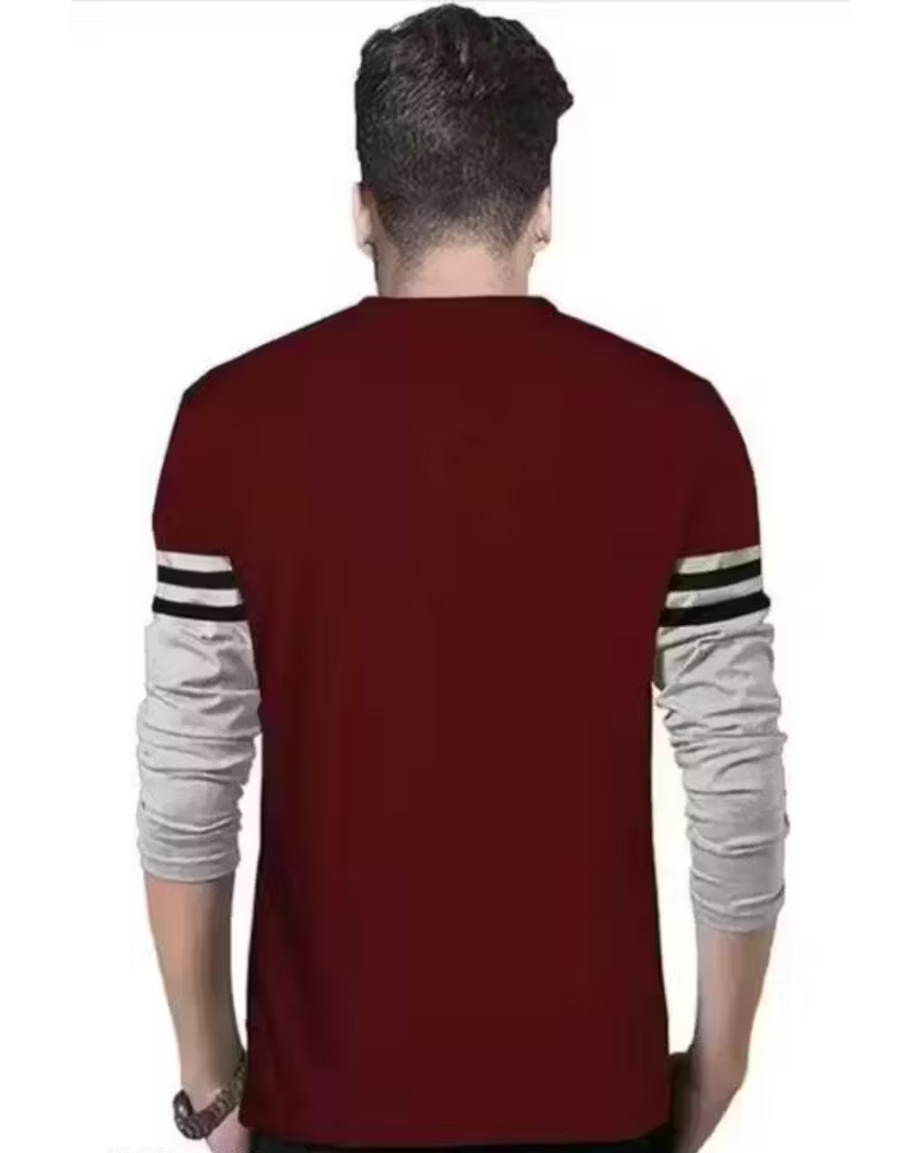 Men’s Striped Cotton‑Blend Full‑Sleeve T‑Shirt – Regular Fit | Budget‑Friendly & Comfortable