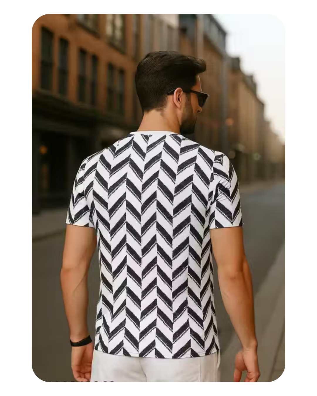 Eyebogler Men’s Regular Fit Printed Round Neck T‑Shirt – Polycotton, Long Sleeves, Made in India