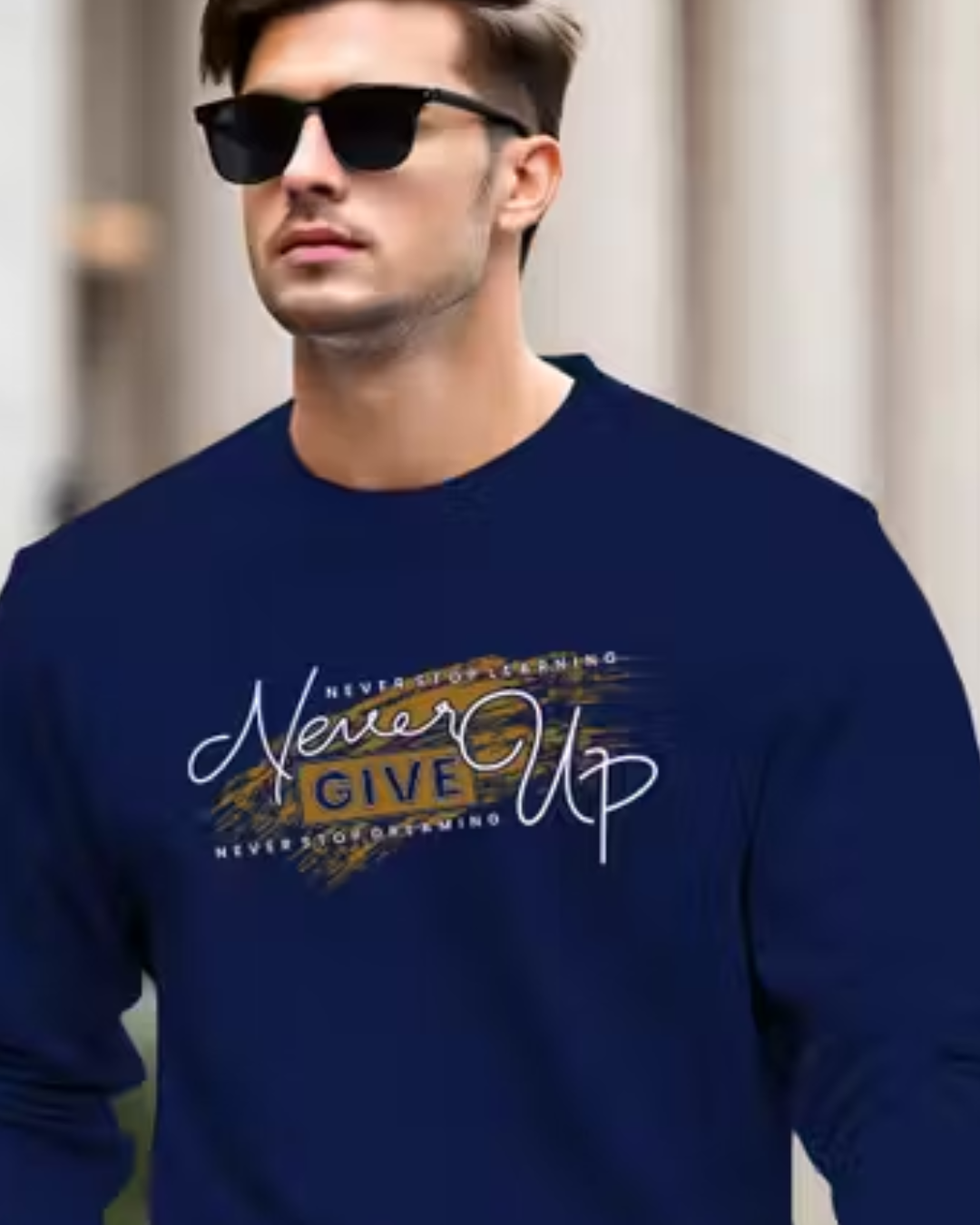 Pretty Designer Men’s Full-Sleeve Green T‑Shirt