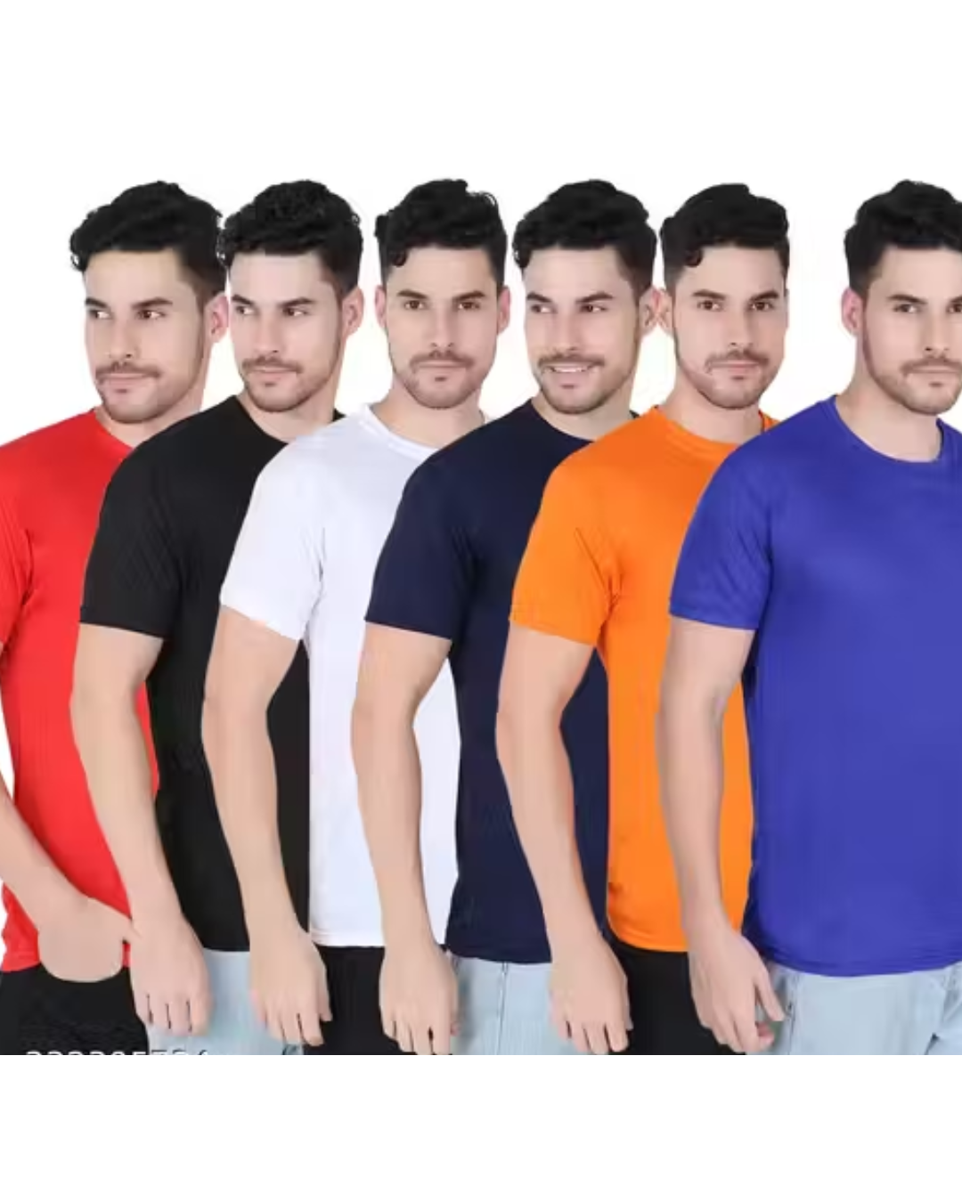 Pack of 6 – Fabshore DriFit Polyester Full‑Sleeve Tees